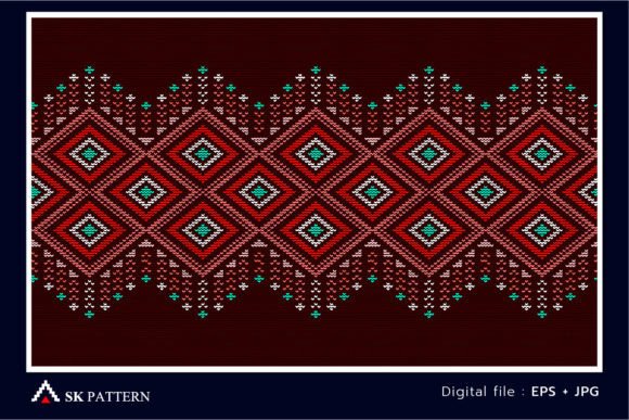 Boho Style Embroidery Design