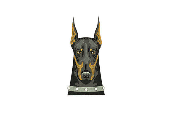 Doberman Head Embroidery Design: A Designer's Review