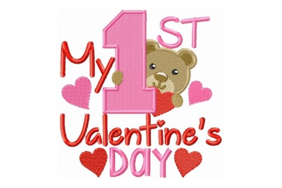 My First Valentine s Day Embroidery Design Review