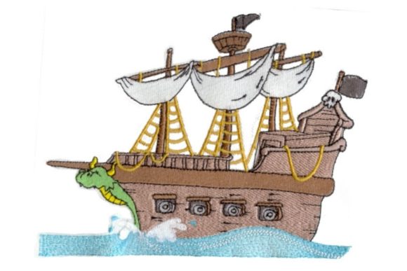 Pirate Ship Embroidery: A Craft Fair Best-Seller?