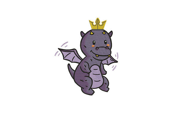 Prince Baby Dragon: The Perfect Fairytale Embroidery