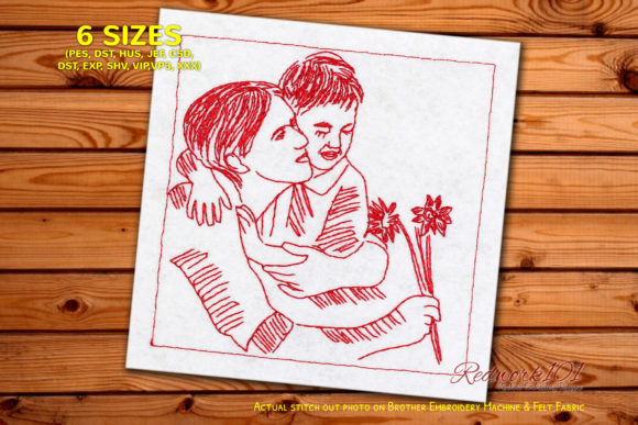 Review: Mom Holding Baby Embroidery Design