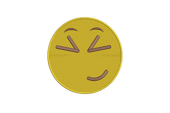 Squinting Eyes Emoji: Seasonal Embroidery Design Review