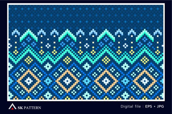 Vector Embroidery Crochet Background