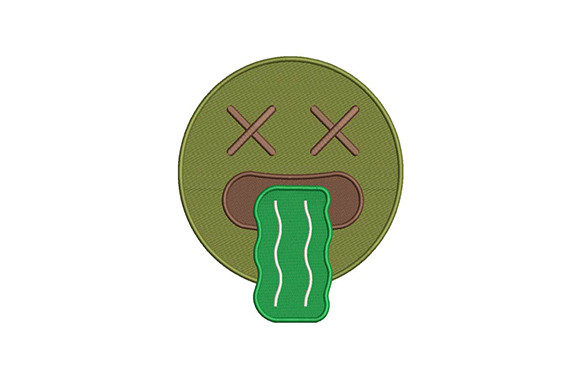 Vomiting Green Emoji: A Holiday Embroidery Review