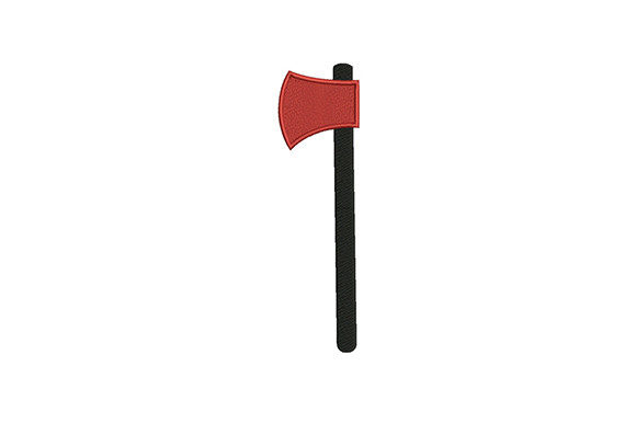 Wooden Firefighter Axe: Embroidery Design in Practice